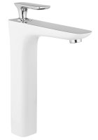 Смеситель для накладной раковины AltroBagno Aperto 01-02.06 Bi/Cr Белый / хром