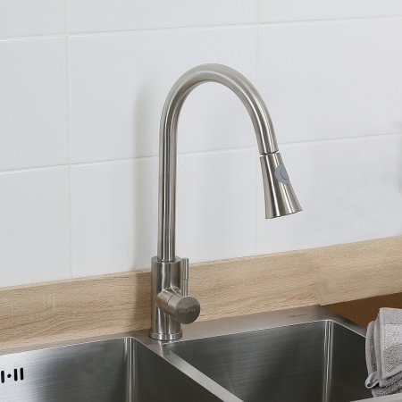 Смеситель для кухни Melana F8110 Сатин 