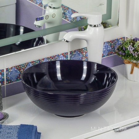 Раковина-чаша Melana 38 MLN-T4004-B9 Фиолетовая 