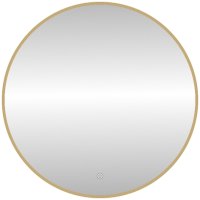 Зеркало с подсветкой LED Fixsen FX-1070G круглое 70х70 см, золотой сатин Зеркало с подсветкой LED Fixsen FX-1070G круглое 70х70 см, золотой сатин