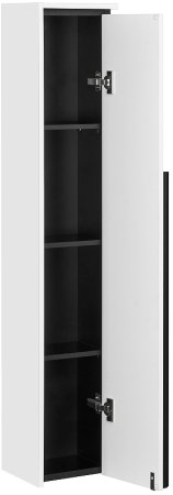 Шкаф пенал Roca Aneto 23 R 857467806 подвесной Белый глянец Черный матовый 