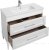 Тумба с раковиной Aquanet Бостон М 100 белый 