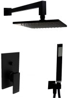 Душевая система Paffoni Elle KITEL015NO/M Черная матовая