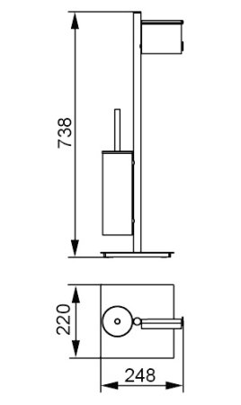Стойка Aquanet 8213 