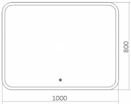 Зеркало Azario Стив 100 ФР-00001304 с подсветкой с сенсорным выключателем 
