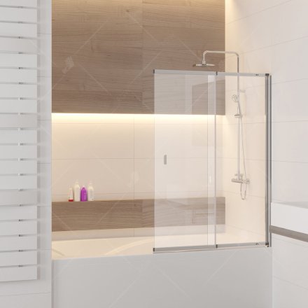 Шторка на ванну RGW SC-40 Screens 100х150 см. Прозрачное стекло 