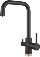 Смеситель для кухни с подключением фильтра Shevanik S228H, черный