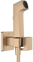 Гигиенический душ со смесителем Hansgrohe Bidette E 1jet 29233140 Шлифованная бронза