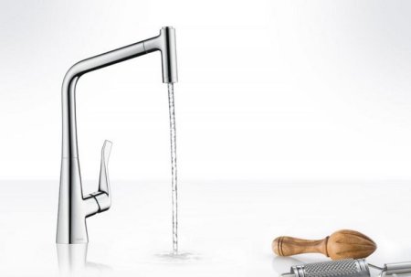 Смеситель для кухонной мойки Hansgrohe Metris Select 14884000 