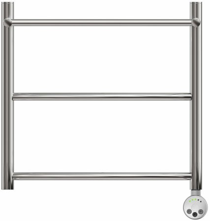 Электрический полотенцесушитель Point Афина PN04155PE П2 500x500 с полкой левый/правый Хром 