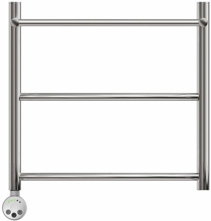 Электрический полотенцесушитель Point Афина PN04155PE П2 500x500 с полкой левый/правый Хром 