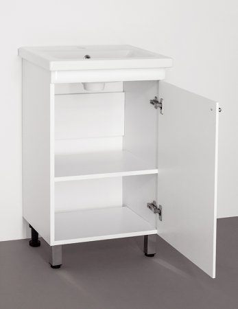 Тумба под раковину Style Line Канна 50 Люкс Белый глянец 