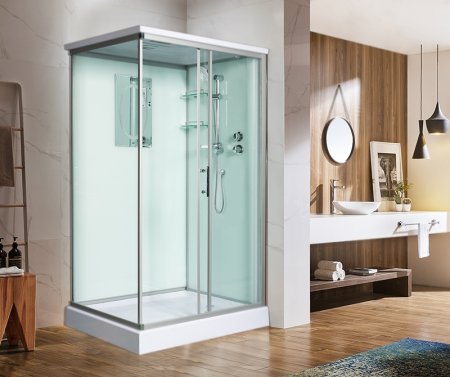 Душевая кабина WeltWasser WW500 Laine 1212 120x90 10000003275 профиль Хром стекло прозрачное 