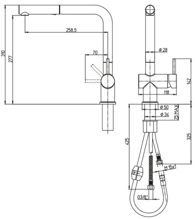Смеситель для кухни Paini Cucina HDCR566KM Хром 
