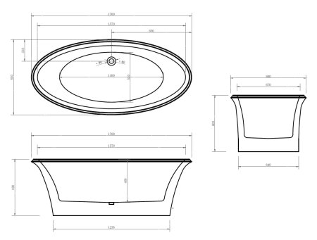 Акриловая ванна ABBER AB9289 