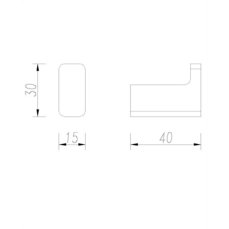 Крючок Omnires Nelson NL80110CR хром 
