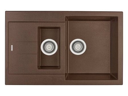 Мойка для кухни каменная Longran Amanda AMG 78x50 Марон 