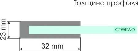 Душевая дверь в нишу WasserKRAFT Main 41S30 