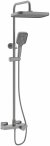 Душевая система с термостатом Rose R1896T-6, пепельный 