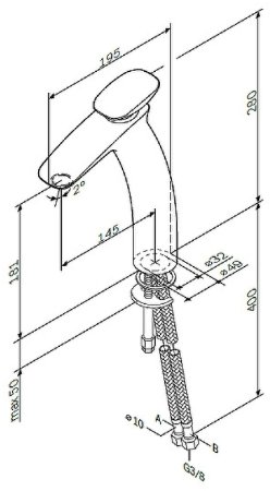 Смеситель для раковины AM.PM Spirit V2.0 F70A92000 Хром 