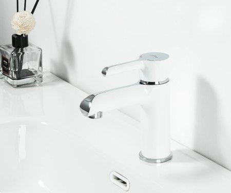 Смеситель для раковины Gappo G03-8 G1003-8 Белый Хром 