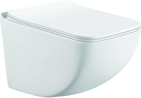 Унитаз CeramaLux K255 подвесной с сиденьем Микролифт 