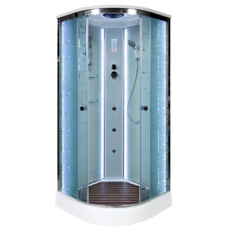 Душевая кабина Deto ЕМ1510 LED с гидромассажем 