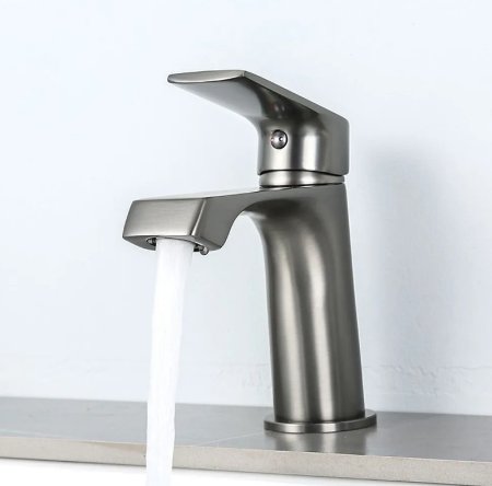 Смеситель для раковины Frap H71-9 F1071-9 Оружейная сталь 