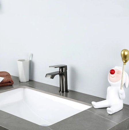 Смеситель для раковины Frap H71-9 F1071-9 Оружейная сталь 