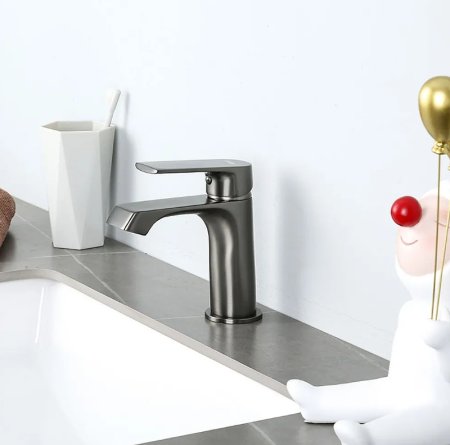 Смеситель для раковины Frap H71-9 F1071-9 Оружейная сталь 