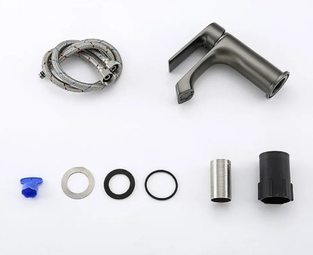 Смеситель для раковины Frap H71-9 F1071-9 Оружейная сталь 