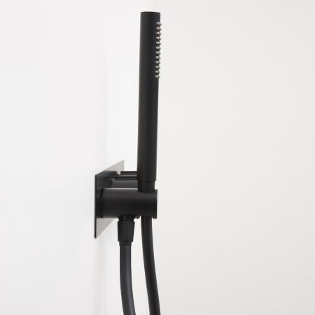 Душевая система WasserKRAFT A16160 Thermo с термостатом Черная матовая 