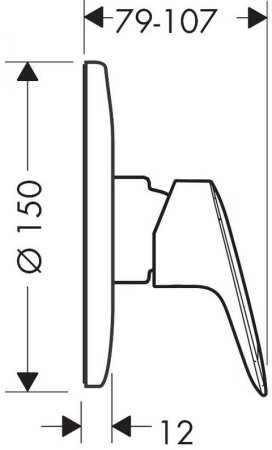 Смеситель для душа Hansgrohe Logis 71666000 Хром 