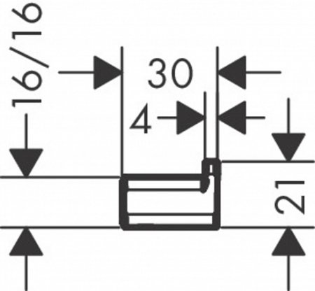 Крючок Hansgrohe AddStoris 41742670, матовый чёрный 