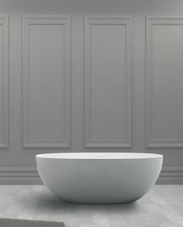 Ванна из искусственного камня ABBER Stein AS9624-1.5 белая матовая 