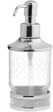 Дозатор для жидкого мыла Boheme Royal Cristal 10929-CR Хром 