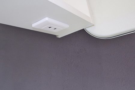 Зеркальный шкаф Creto Attento 60 18-840140A с подсветкой Белый 