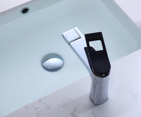 Смеситель для раковины Bronze de Luxe Element EL02XCB Хром Черный 