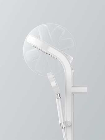 Душевая система AQUAme AQM8004W с термостатом Белая матовая 
