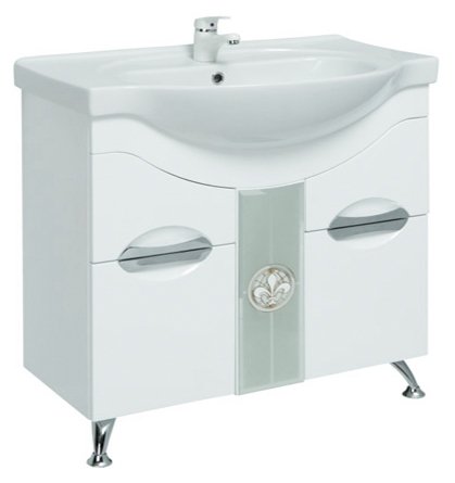 Тумба с раковиной Onika Флорена 105.13 белая 