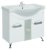 Тумба с раковиной Onika Флорена 105.13 белая 
