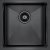Мойка кухонная Paulmark Aller PM904444-GM вороненая сталь 