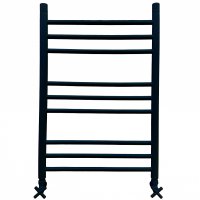 Полотенцесушитель водяной Ника Classic ЛП Г2 80/50 Люкс черный матовый, с вентилями