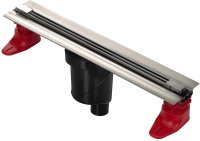 Душевой лоток Berges Super Slim 400 090077 с решеткой Хром матовый