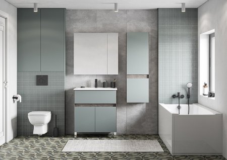 Тумба под раковину Aquaton Форест 75 1A278301FR9C0 Дуб рошелье Сумеречный голубой 