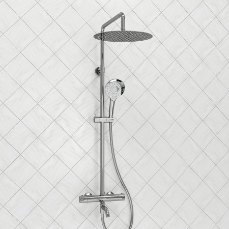 Душевая система WasserKRAFT A188.116.101.087.CH Thermo с термостатом Хром 