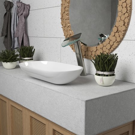 Смеситель для раковины Paini Morgana 73PW205VRLL Никель Стекло 