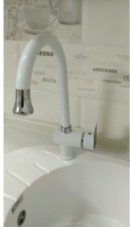 Cмеситель для кухни HANSEN H53003F Белый 