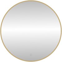 Зеркало с подсветкой LED Fixsen FX-1080G круглое 80х80 см, золотой сатин Зеркало с подсветкой LED Fixsen FX-1080G круглое 80х80 см, золотой сатин