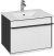 Тумба под раковину Roca Aneto 60 857429806 подвесная Белый глянец Черная матовая 